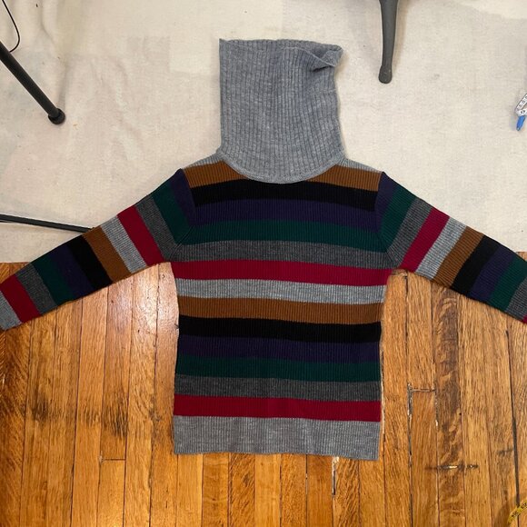 Vintage Montage cowl neck striped sweater - Picture 6 of 8